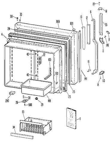 Freezer door