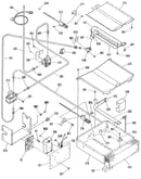 Broiler and oven burner section