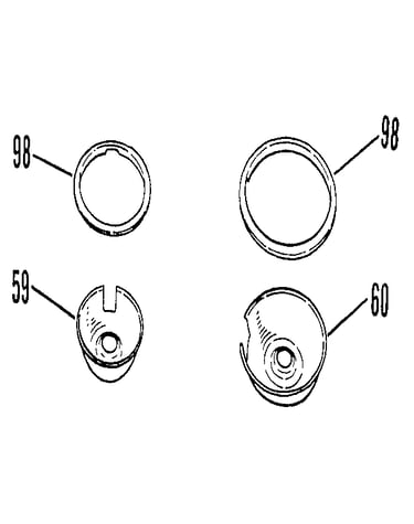 Opt porcelain pan & chrome ring kit no. 8068400