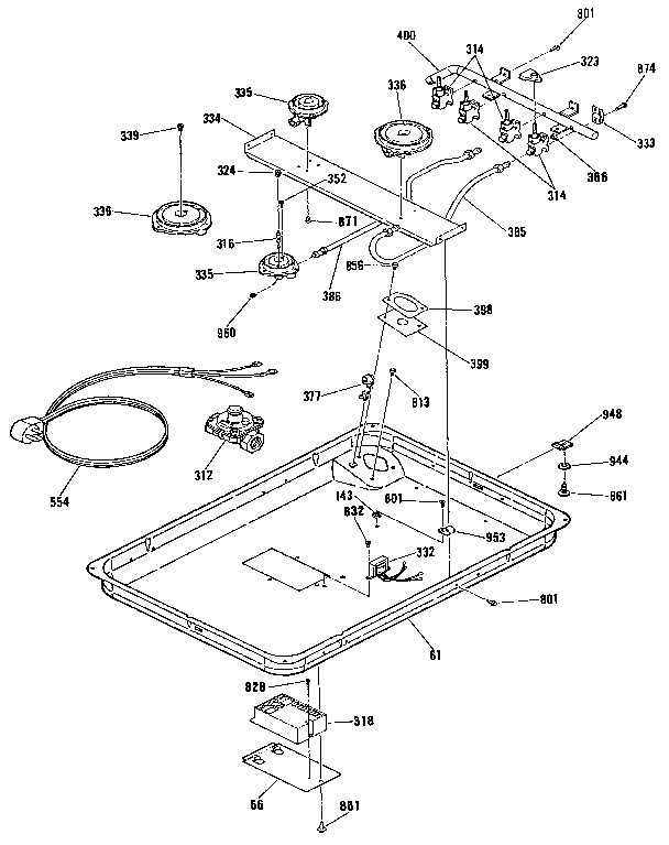 Burner section