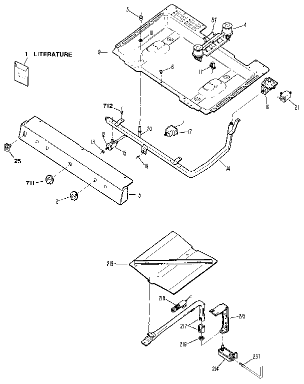 Burner section