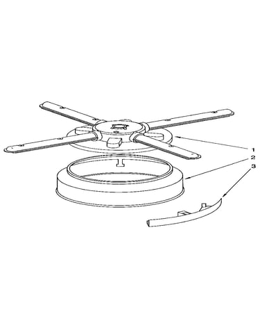 Lower washarm and strainer