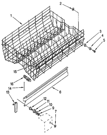 Upper rack and track
