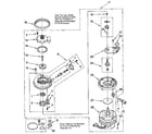 Whirlpool DU8900XY1 pump and motor diagram
