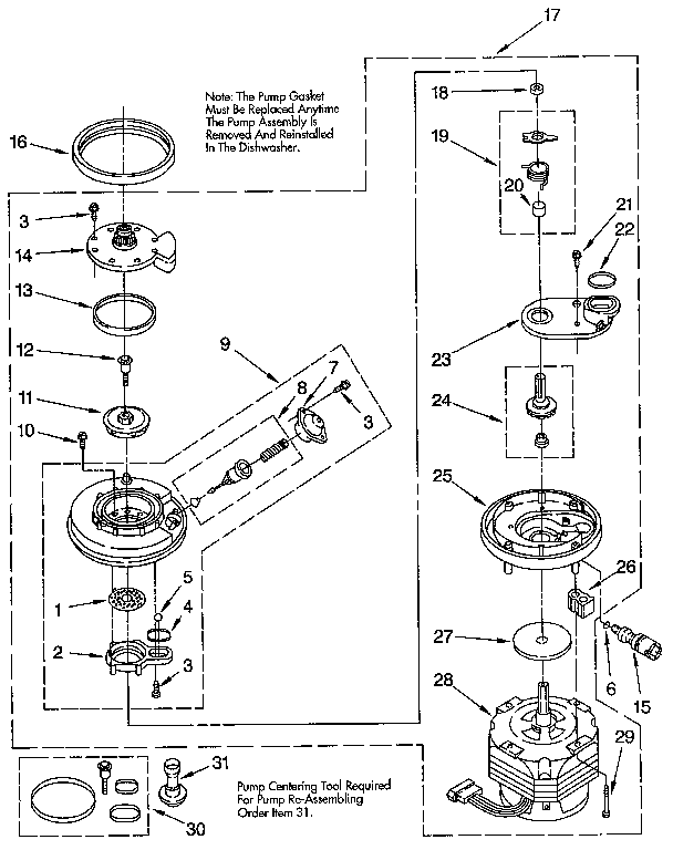 Pump and motor