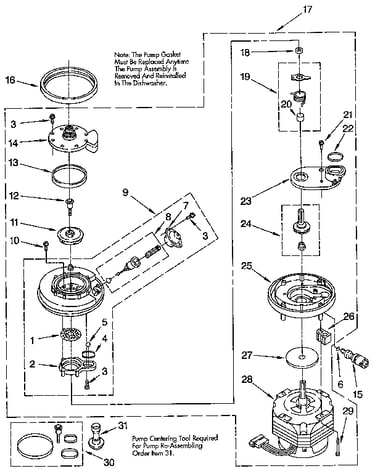 Pump and motor