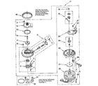Whirlpool DU8700XY1 pump and motor diagram