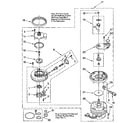 Whirlpool DU8500XX2 pump and motor diagram