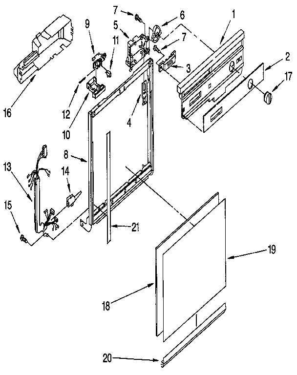 Frame and console