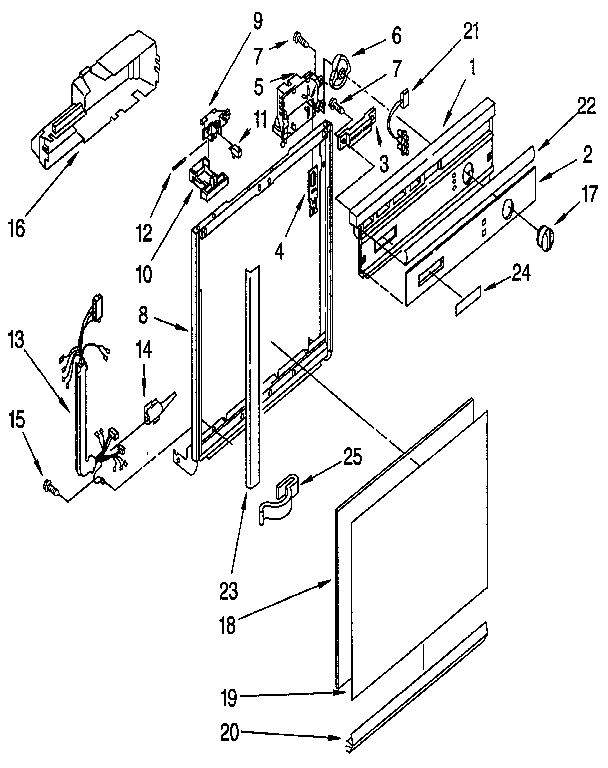 Frame and console