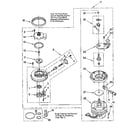 Whirlpool DU8950XY1 pump and motor diagram