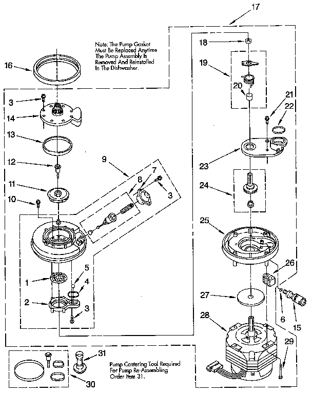 Pump and motor