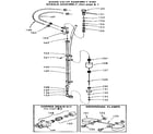 Kenmore 625340751 brine valve assembly and nozzle assembly diagram