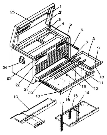 12 drawer chest