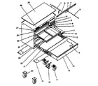 Craftsman 706653050 mobile tool cart diagram
