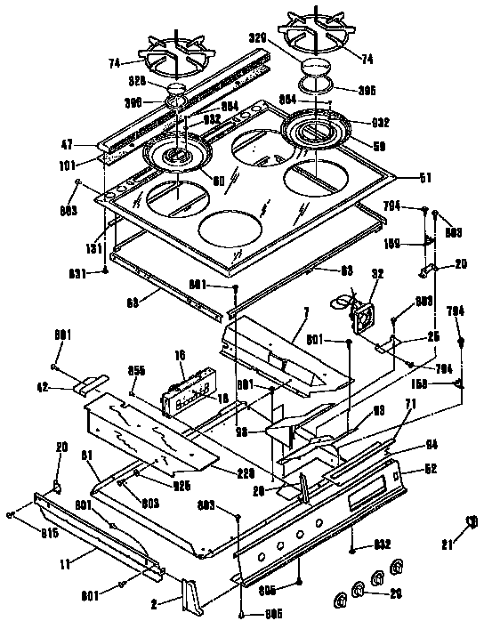 Main top section