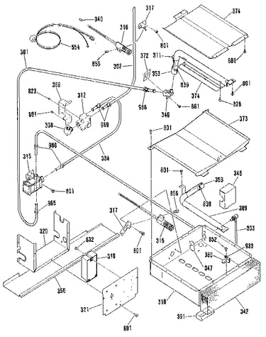 Broiler and oven burner section