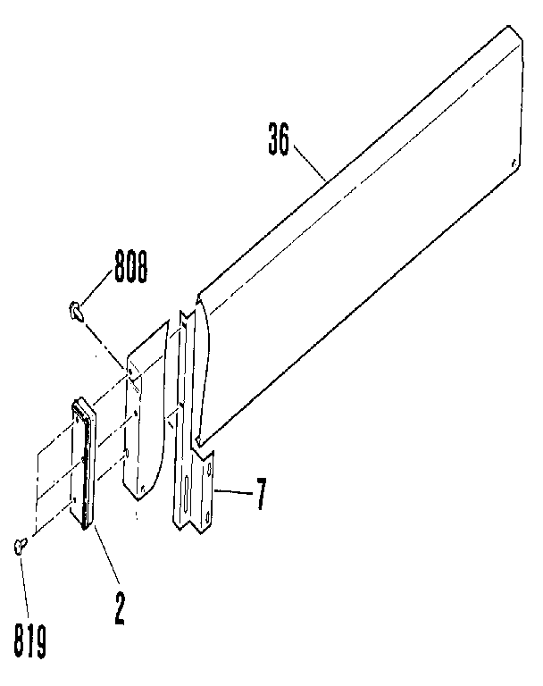 Backguard section