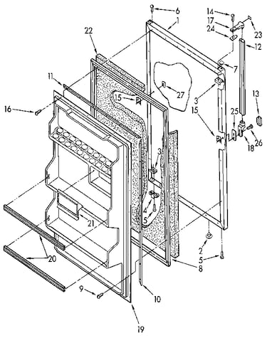 Refrigerator door