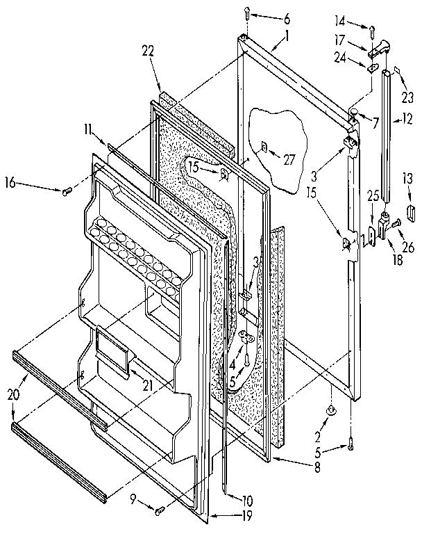 Refrigerator door