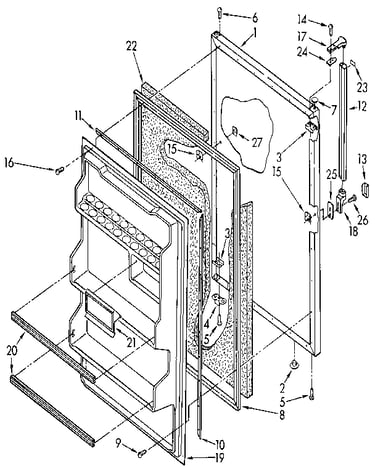 Refrigerator door