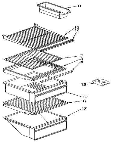 Refrigerator shelf