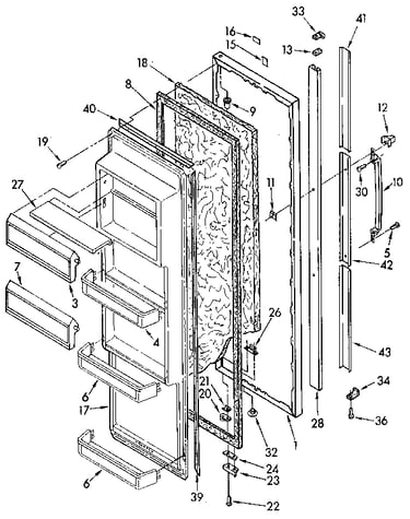 Refrigerator door