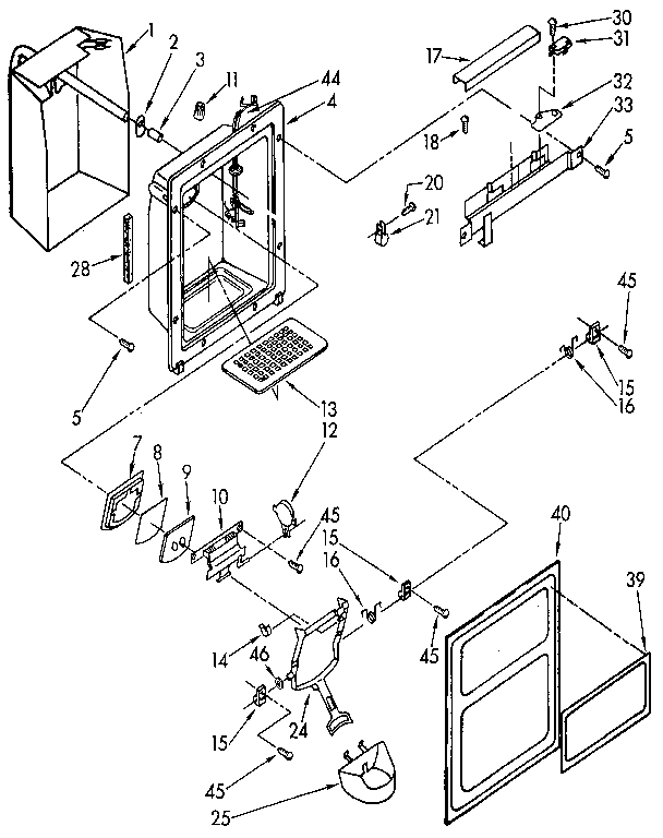 Dispenser front