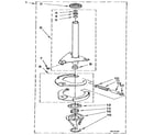 KitchenAid KAWE560WAL3 brake and drive tube diagram