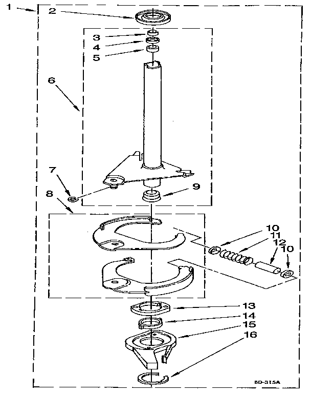 Brake and drive tube
