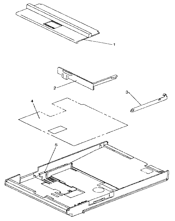 Assembly 10: standard paper tray (200-sheet)