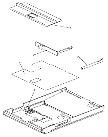 Assembly 10: standard paper tray (200-sheet)