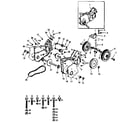 Craftsman 917252494 transmission and gauge wheels diagram