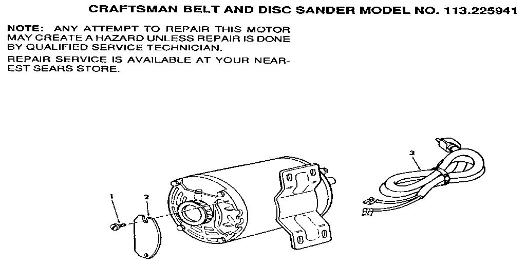 Figure 3 - motor part no. 68072