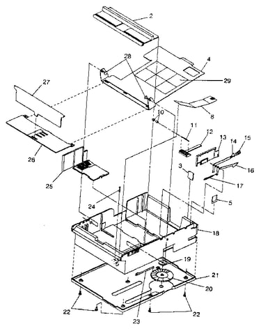 Assembly 9: optional paper module (500-sheet)