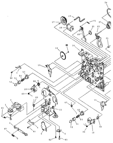 Mechanism unit (deck 1)