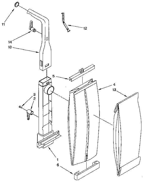 BAG HOUSING AND HANDLE