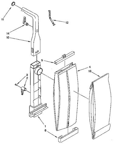 Bag housing and handle