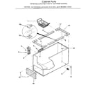 Kenmore 2538193615 cabinet parts diagram