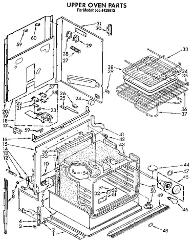 Upper oven
