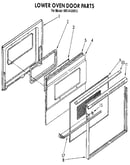 Lower oven door