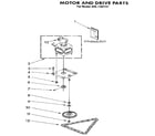 Kenmore 6651350191 motor and drive diagram