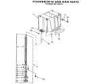 Kenmore 6651350191 powerscrew and ram diagram