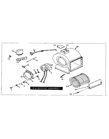 H-q blower assembly