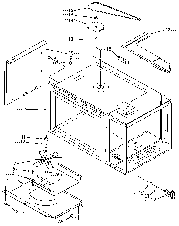CABINET AND STIRRER DRIVE