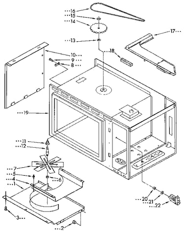 Cabinet and stirrer drive