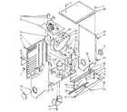 Kenmore 11098618800 dryer cabinet and motor diagram