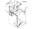 Kenmore 11098618800 dryer support and washer cabinet harness diagram