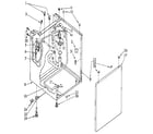 Kenmore 11098618800 washer cabinet diagram