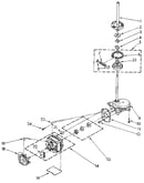 Brake, clutch, gearcase, motor and pump